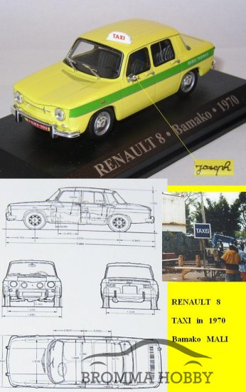 Renault 8 (1970) Taxi Mali - Klicka på bilden för att stänga